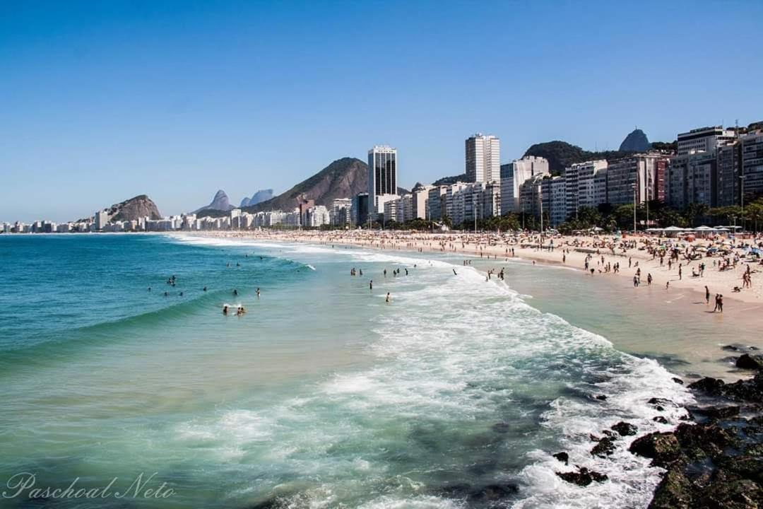 דירות ריו דה ז'ניירו Apartamento Em Copacabana Na Quadra Da Praia מראה חיצוני תמונה